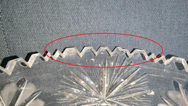 Zestaw szkła kryształowego -salaterka, misa ,patera (nr.1-4)