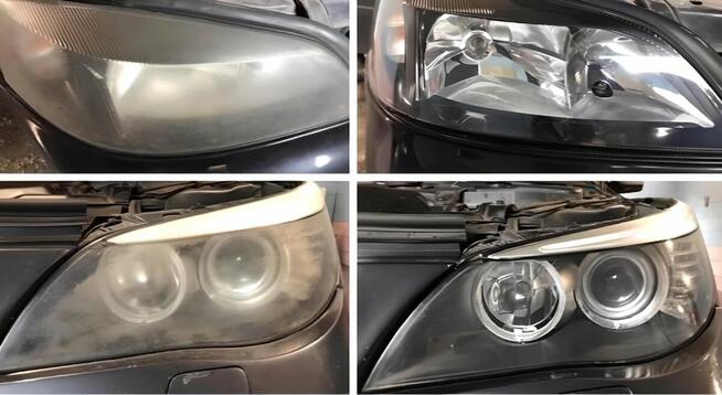 Polerowanie lamp i powłoki lakieru samochodu