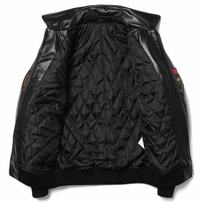 Nowa kurtka z owczej skóry Męska naturalna skóra G1 Top Gun