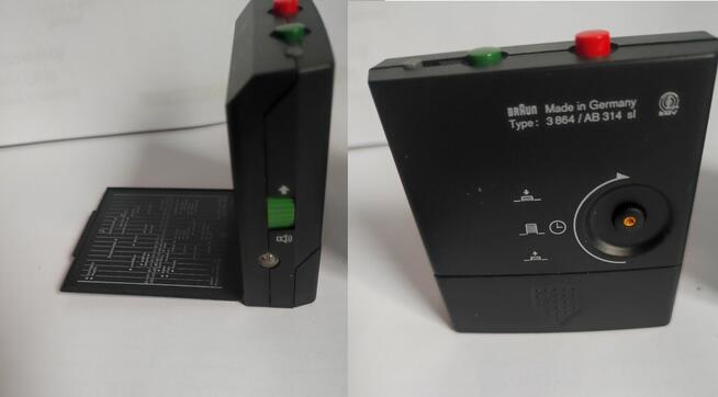 Budzik kwarcowy Braun AB 314 SL zabytkowy unikat retro kolek