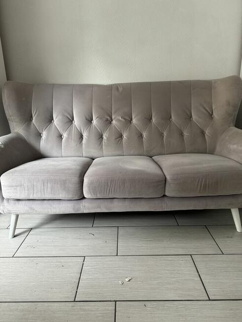 Piękna SOFA 3 osobowa i 2 USZAKI komplet
