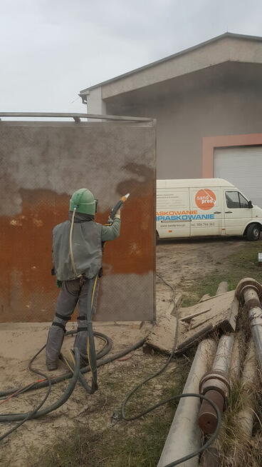 Piaskowanie, hydropiaskowanie z dojazdem - cegła stal drewno