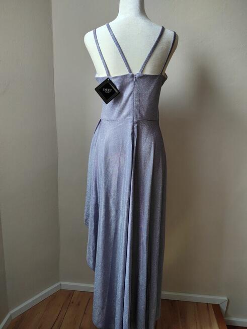 Sukienka na sylwestra andrzejki M brokatowa długa Duet A&M