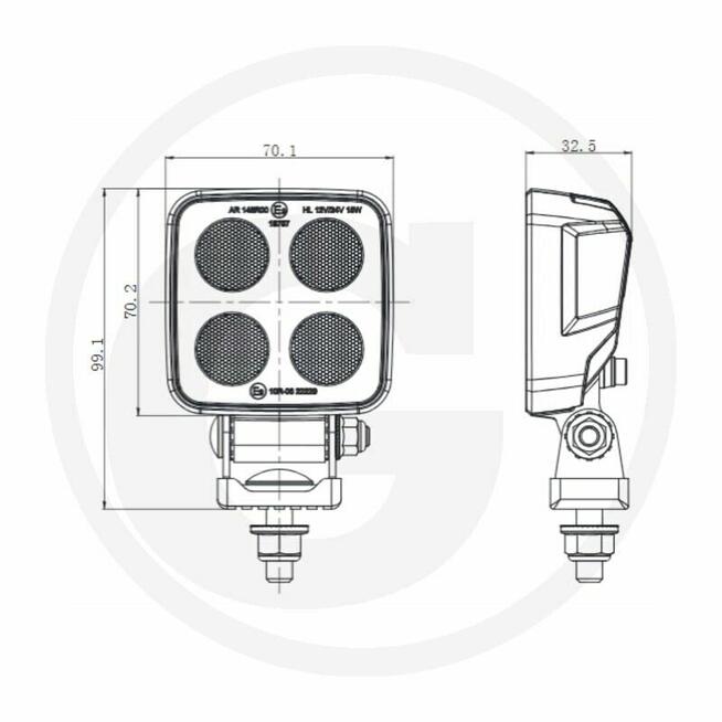 GRANIT Reflektor roboczy LED 12402349