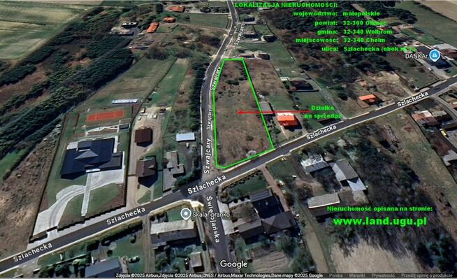 Sprzedam działkę budowlano usługową Wolbrom, Chełm