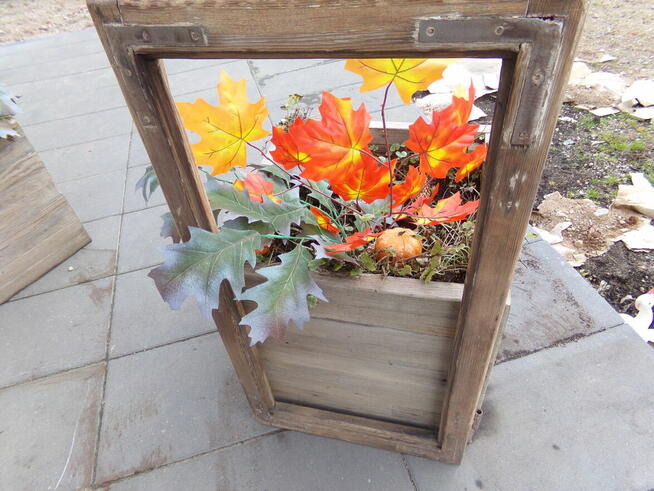 Stare okno , rama okienna retro loft lustro, zdjęcia 41x81