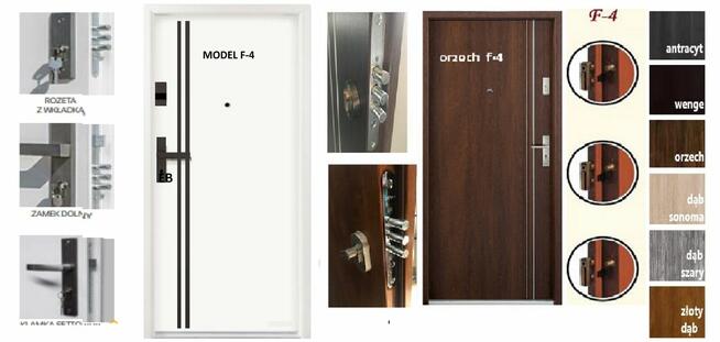 Drzwi zewnętrzne wejściowe ,wewnętrzne z MONTAŻEM