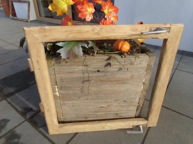 Rama okienna lustro aranżacja wnętrz obraz okno loft 59x55