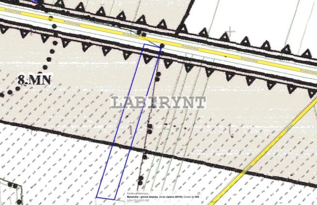 Jamno, ul. Kruszyńska, 2860m2, budowlano-rolna