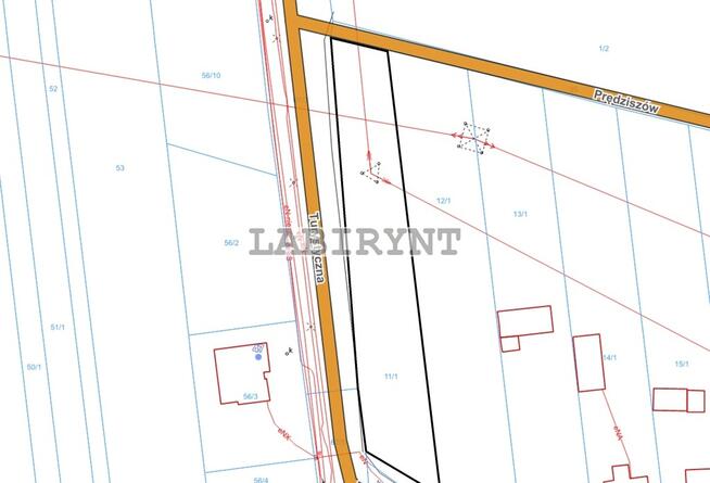 Mirów, działka budowlana, narożna, 1400m2, media
