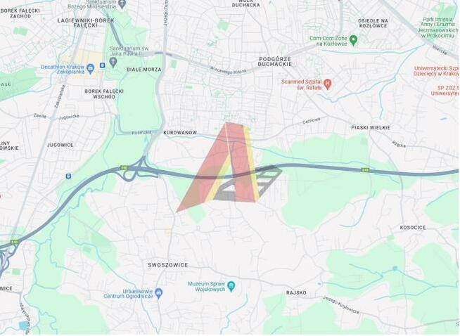 Działka budowlana Kraków Podgórze, Swoszowice, Stepowa