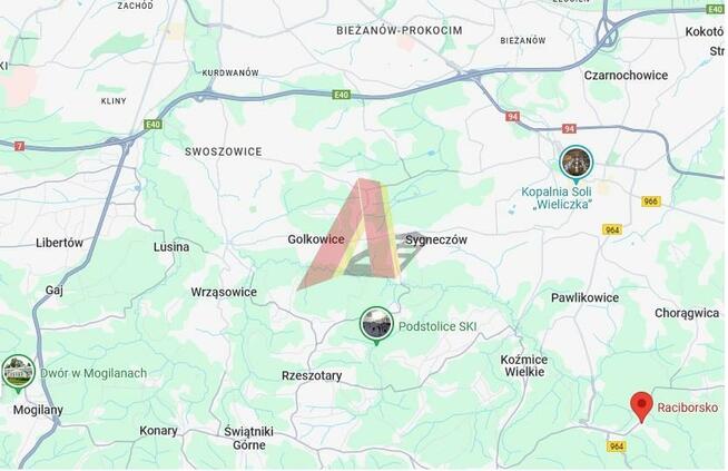 Działka budowlana Raciborsko gm. Wieliczka, raciborsko