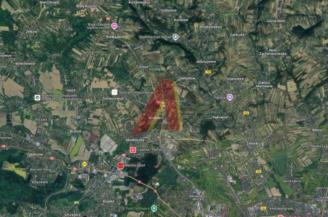 Działka budowlana Giebułtów gm. Wielka Wieś, Giebułtów