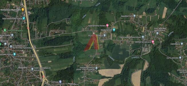 Działka budowlana KONARY gm. Mogilany, Konarska