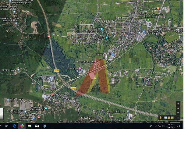 Działka usługowa Kraków Podgórze, Skotniki, Skotnicka