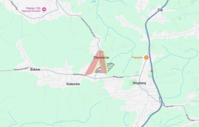 Działka budowlana Kulerzów gm. Mogilany, Kulerzów