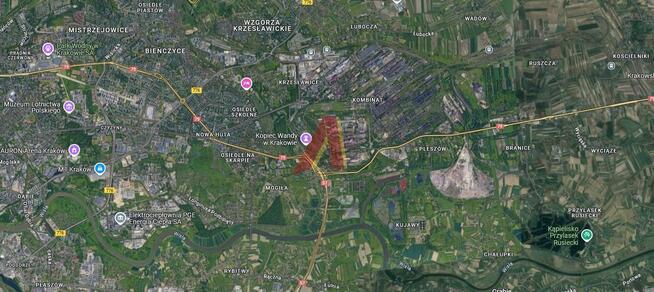 Działka przemysłowa Kraków Nowa Huta, Nowa Huta, Igołomska