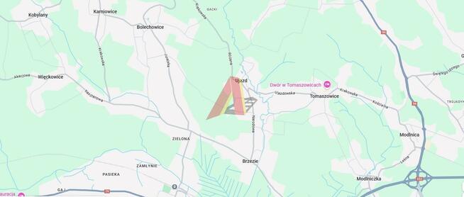 Działka budowlana Kobylany gm. Zabierzów, Jana Pawła II