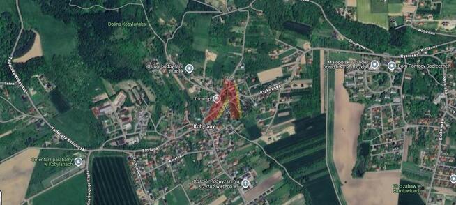 Działka budowlana Kobylany gm. Zabierzów, Jana Pawła II