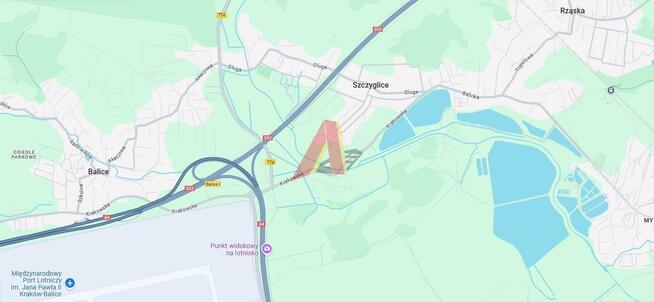 Działka budowlana Szczyglice gm. Zabierzów, Jurajska