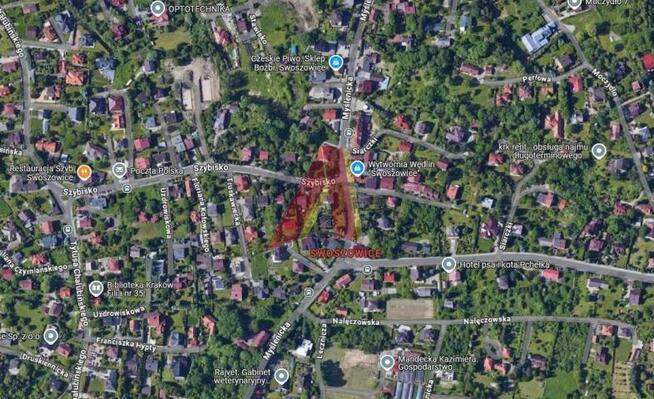 Działka usługowa Kraków Podgórze, Swoszowice, Chałubińskiego