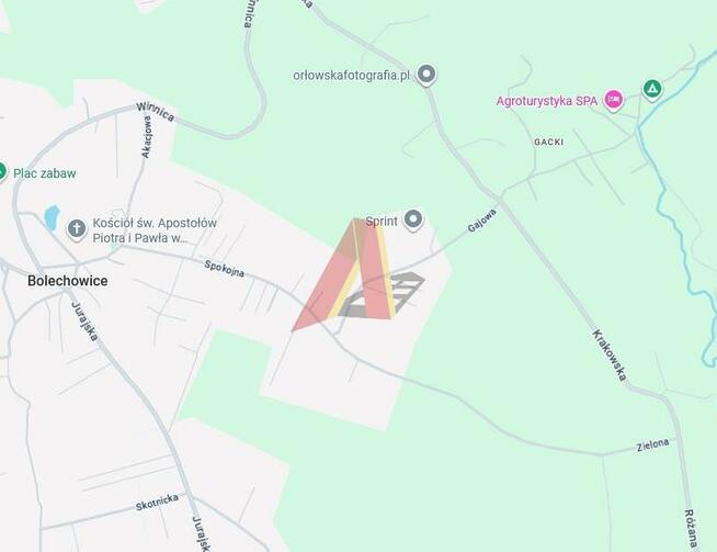 Działka budowlana Bolechowice gm. Zabierzów, Turystyczna
