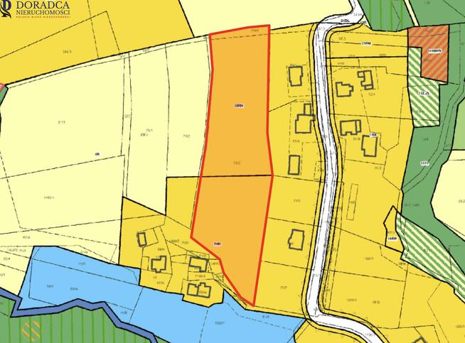 Działka rolno-budowlana Tomice, Podlesie