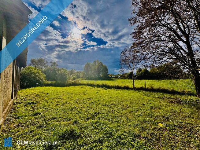 Działka 5400 m² w Drygałach z domem i zabudowaniami
