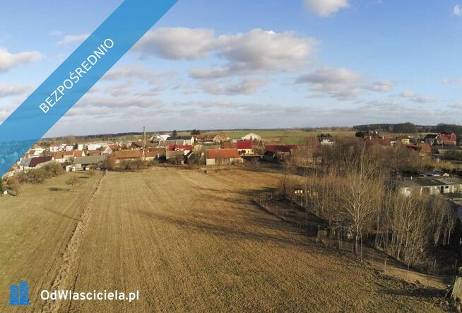 Działka z pozwoleniem na budowę, media przy działce, Drygały