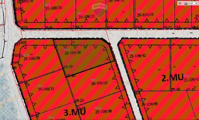 Działka usługowo - mieszkaniowa