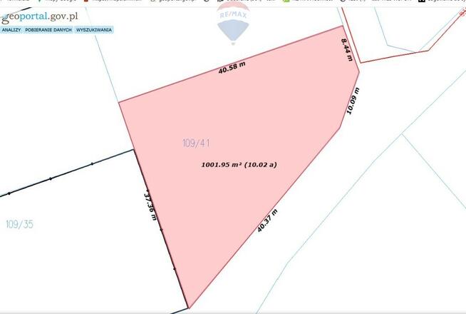 Działka usługowo - mieszkaniowa