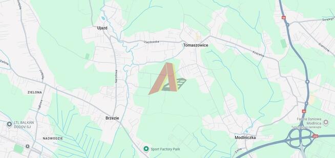 Działka Tomaszowice gm. Wielka Wieś, Tomaszowice