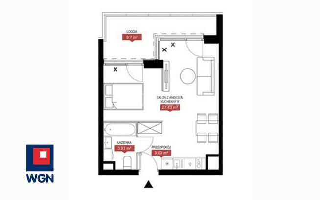 Mieszkanie Warszawa Mokotów, Wołoska