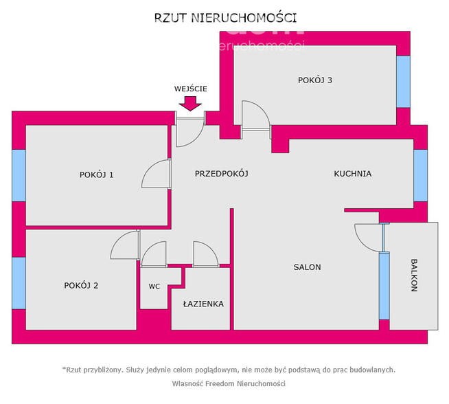 Nowoczesne mieszkanie z balkonem - do wejścia