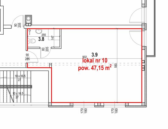 Biuro Lokal biurowy WYNAJEM Gdańsk Jasień 47,15m2 Leszczynow
