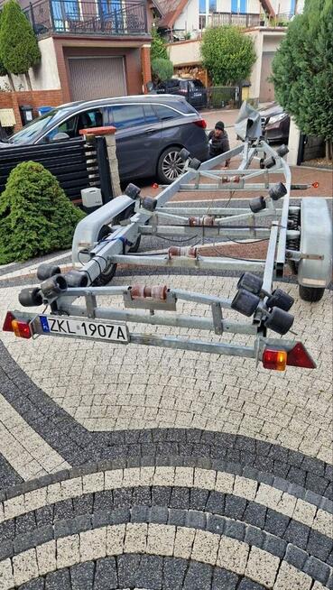 Przyczepa dwuosiowa podłodziowa, pod łódz ,1600DMC, 1170kg