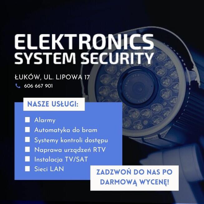 Monitoring CCTV Serwis RTV Łuków okolice