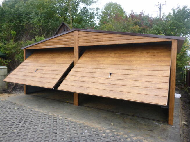 Garaż blaszany 7x6 grafit dwuspad OD RĘKI