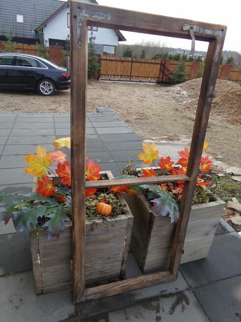 Rama z mazurskiej chaty na lustro, zdjęcia, obraz 58x125