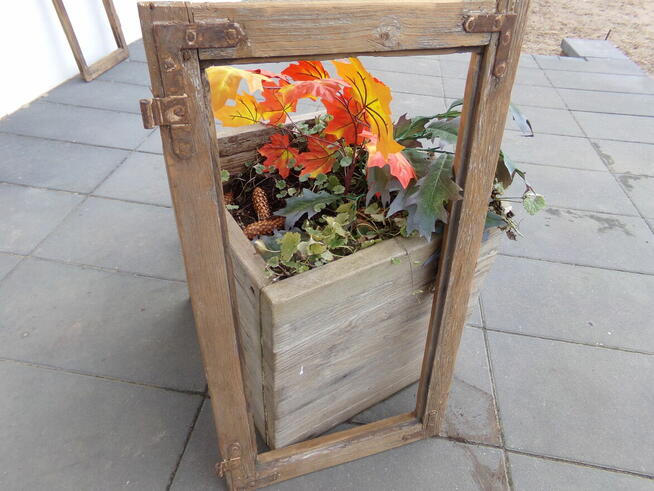 Stara rama okno retro loft lustro aranżacja altana 75x41