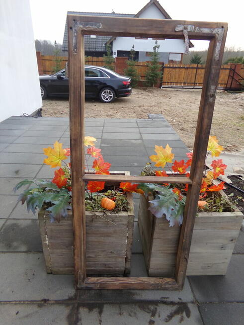 Rama z mazurskiej chaty na lustro, zdjęcia, obraz 58x125