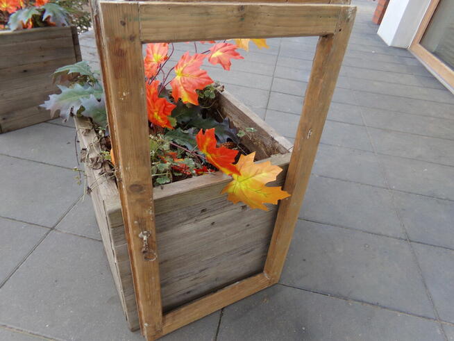 Stara rama okno retro loft lustro aranżacja altana 75x41