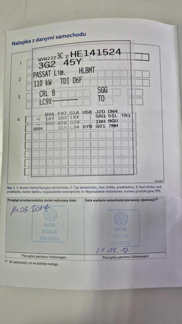 Volkswagen Passat B8 2.0 TDI Highline Virtual Cockpit 1 wł.