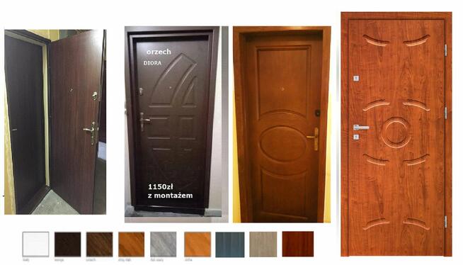 Drzwi wejściowe ZEWNĘTRZNE antywłamaniowe z montażem