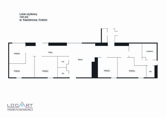Lokal użytkowy, ok. 140 m2, al. Kasztanowa, Wola Justowska,