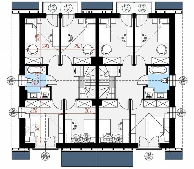 Nowy Dom 103,8m² w zabudowie dwulokalowej. Konarskie Kórnik.