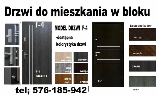 Drzwi z MONTAŻEM zewnętrzne wejściowe akustyczne