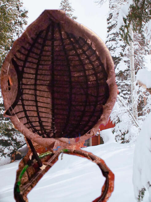 Huśtawka ogrodowa metalowa