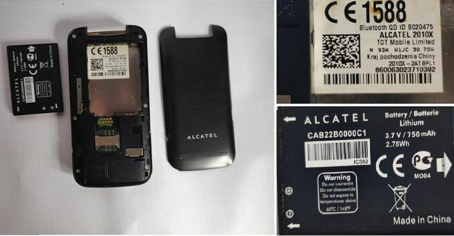 telefon komórkowy ponadczasowy Alcatel One Touch 2010X z kl