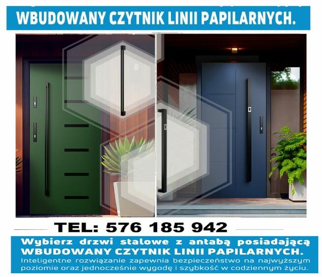 Drzwi z MONTAŻEM zewnętrzne wejściowe akustyczne